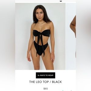 437 swimsuit bikini never worn! Leo top (can tie 9 ways) and Aubrey II bottoms